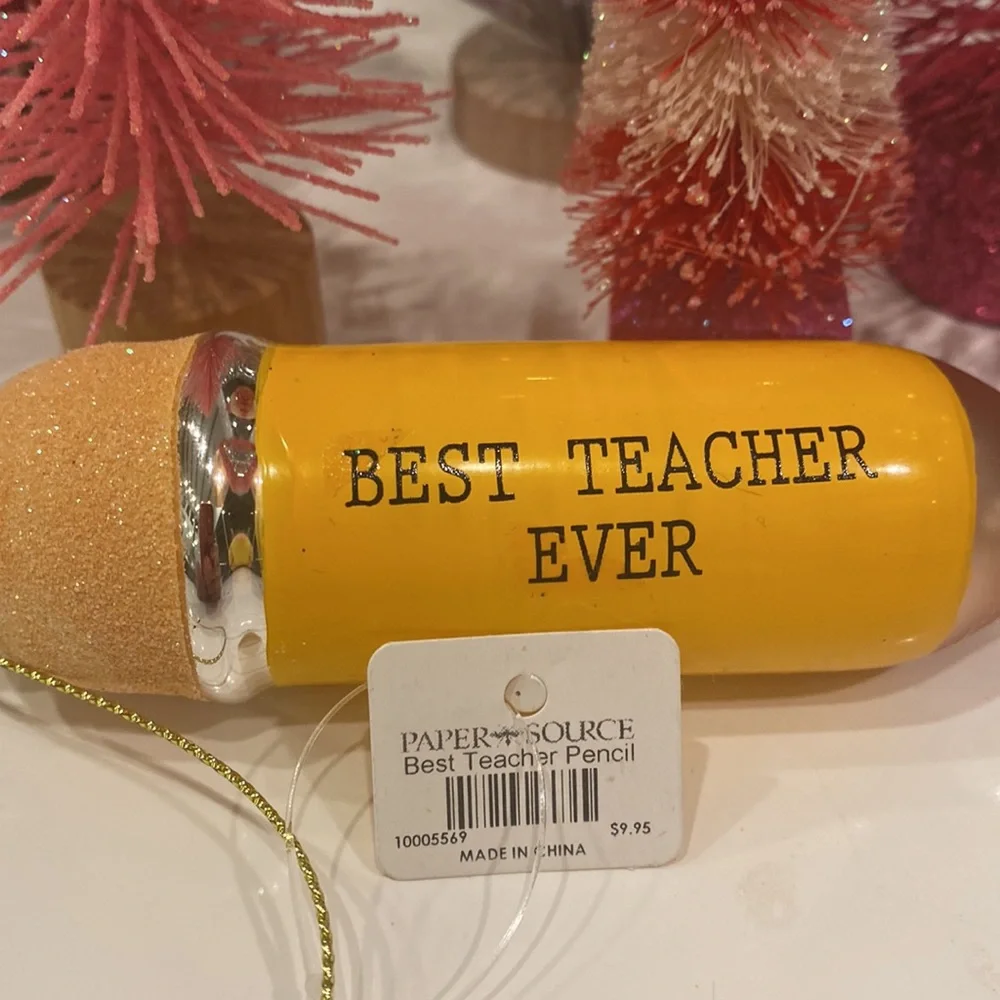 Best Teacher Ever Christmas Ornament